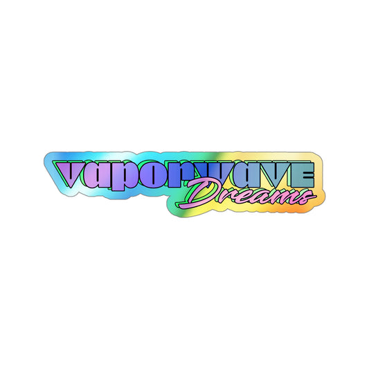 Vaporwave Dreams Holographic Sticker